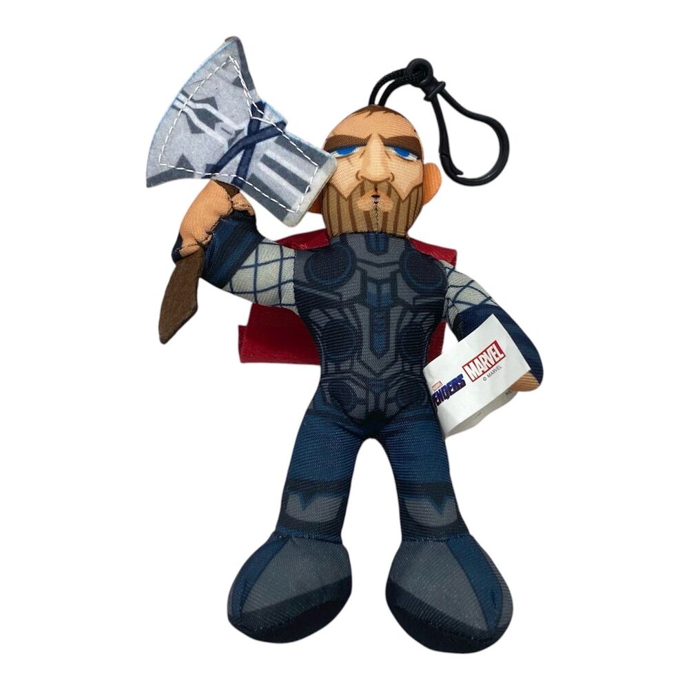 Marvel Avengers Thor Stuffed Backpack Plush Superhero Soft Bag Accessory 7”